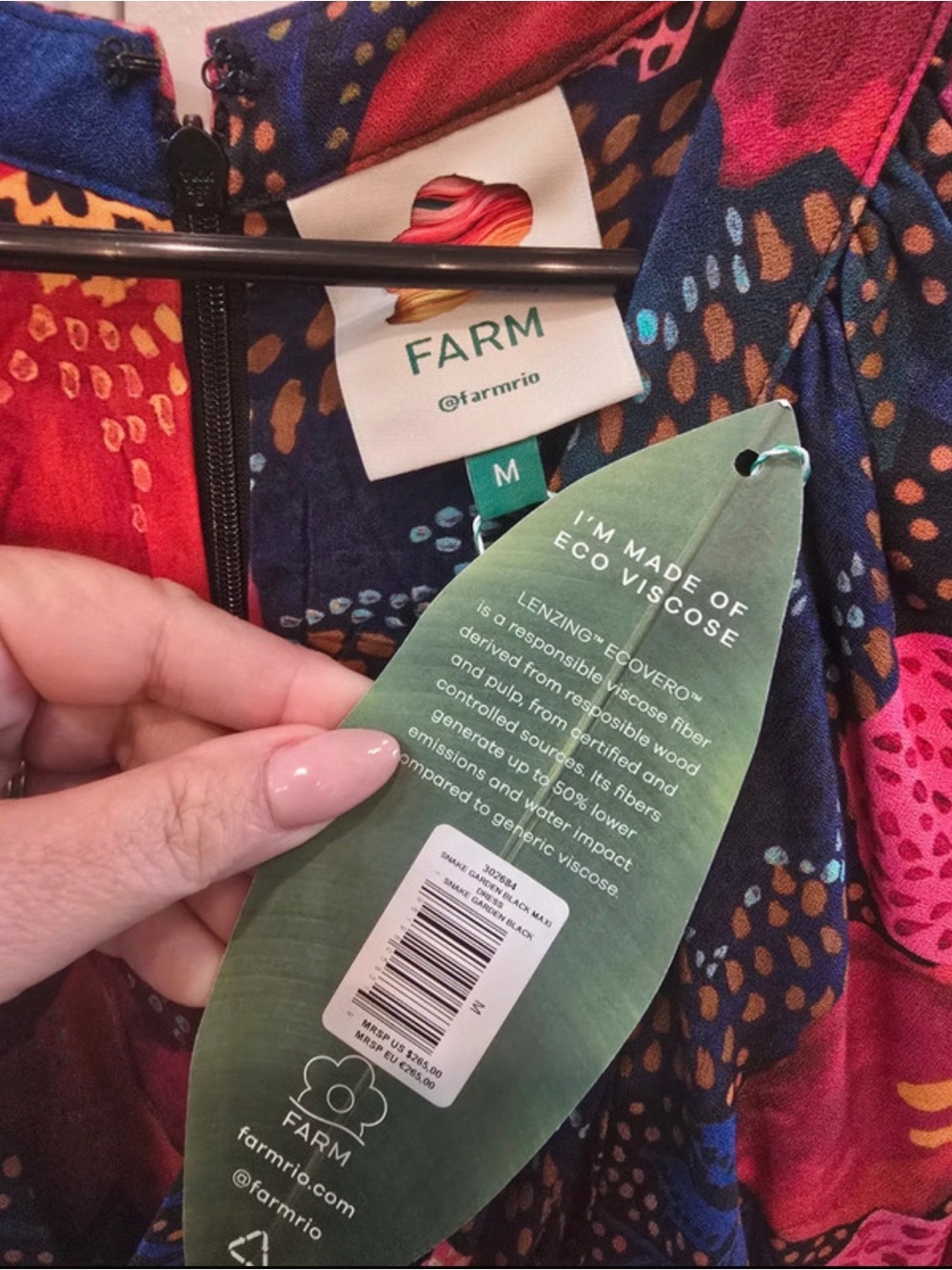 Farm Rio Bohemian Floral Maxi Dress sz M - Picture 4 of 4